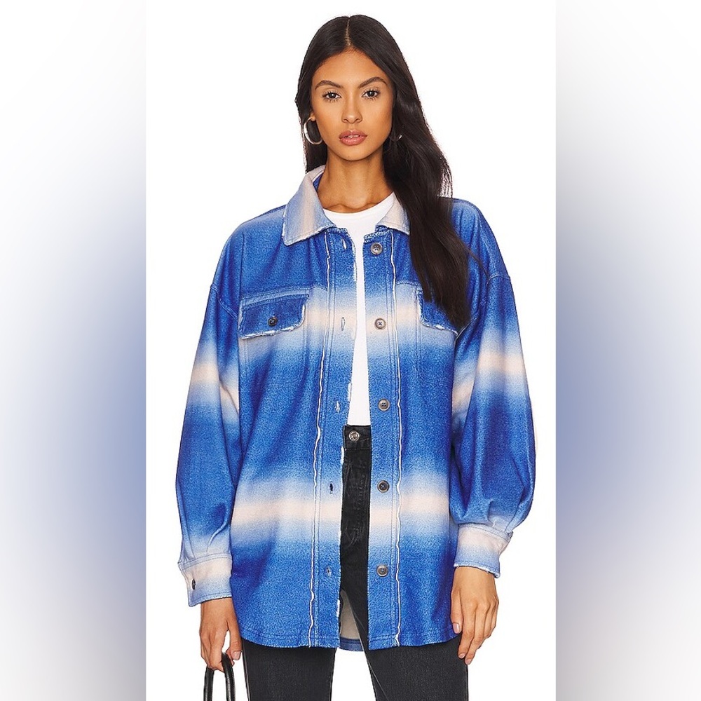 Free People | Printed Ruby Jacket in Deep Sea Combo